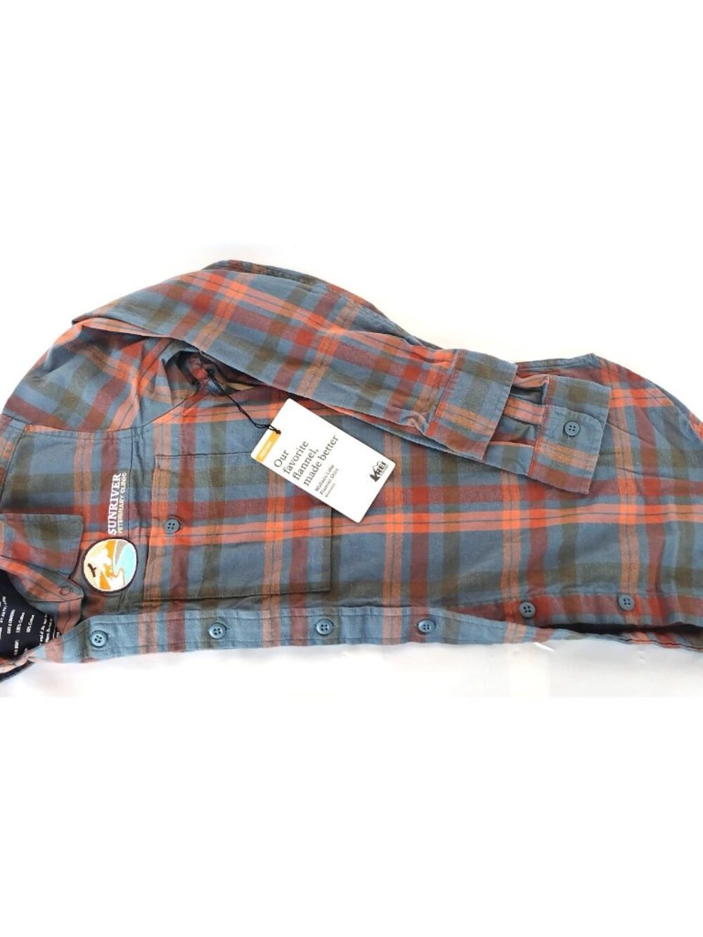 REI Wallace Lake Plaid Flannel Shirt Women's XS NWT